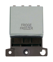 Click MiniGrid 20a Double Pole 'F/Freezer' Switch Module - Polished Chrome