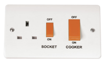 Click Mode Cooker Switch + 13a Switched Socket