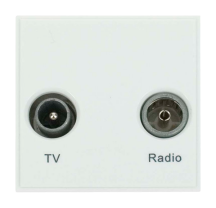 Click New Media Diplexed TV Radio Module - White