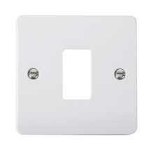 Scolmore Click Gridpro Mode 1 Gang Front Plate White