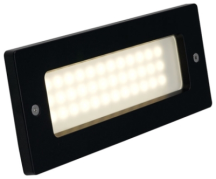 Ansell Fidenza 2.2w LED Brick Light 4k - Black