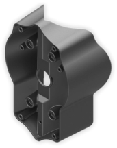 Ansell Latina Wall Lantern Corner Bracket - Black