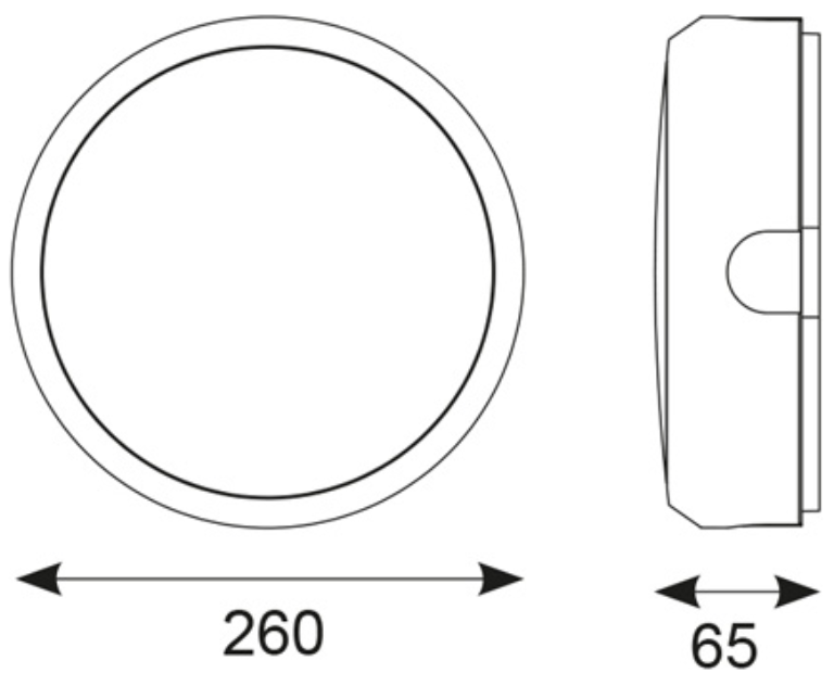 Ansell 14W LED Emergency Bulkhead Colour Selectable