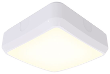 Ansell Astro IP65 7/13w 260mm Square Emergency LED Bulkhead CCT