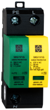 Lewden 50kA 2 Module Single Pole and Earth Type 2 Surge Protector