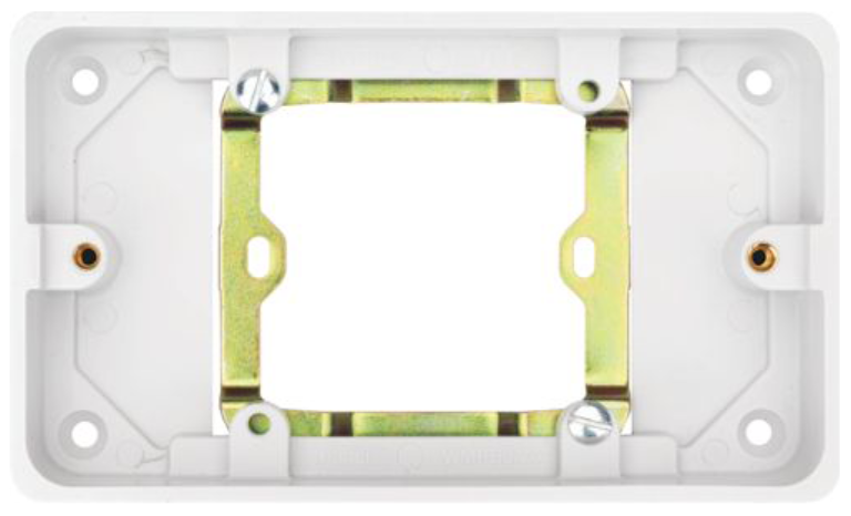 Pattress 20mm Single to Twin Converter Frame
