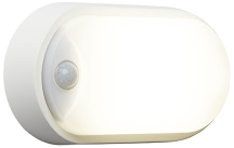 Ansell Helder 12w LED Oval PIR Bulkhead CCT - White