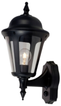 Ansell Latina IP65 42w Polycarbonate PIR Lantern - Black