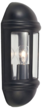 Ansell Latina 42w IP65 E27 Half Lantern - Black