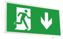 Ansell Guardsman Legend Green Exit Sign - Left