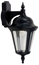 Ansell Latina IP65 42w Polycarbonate Lantern - Black