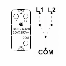 Grid-IT 20AX Non-Retractive 2W & Off Rocker Module Black/Black