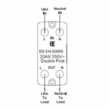 Grid-IT 20AX DP Rocker Module Fridge Freezer White/White