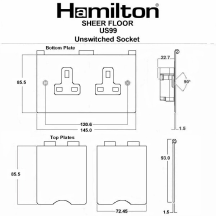 2G FLOOR SCKT SAT-STEEL