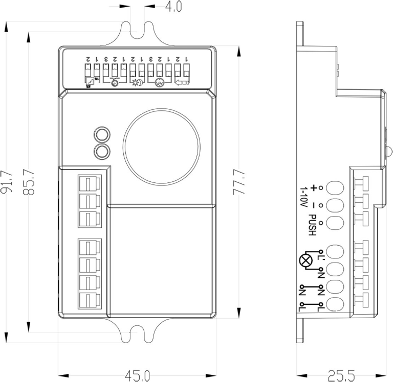 Microwave Sensor 360 Degree Dimmable