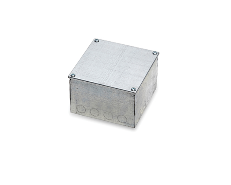 GREENBROOK 664GK GALVANISED STEEL ADAPTABLE BOX WITH KNOCKOUTS | 150MM X 150MM X 100MM