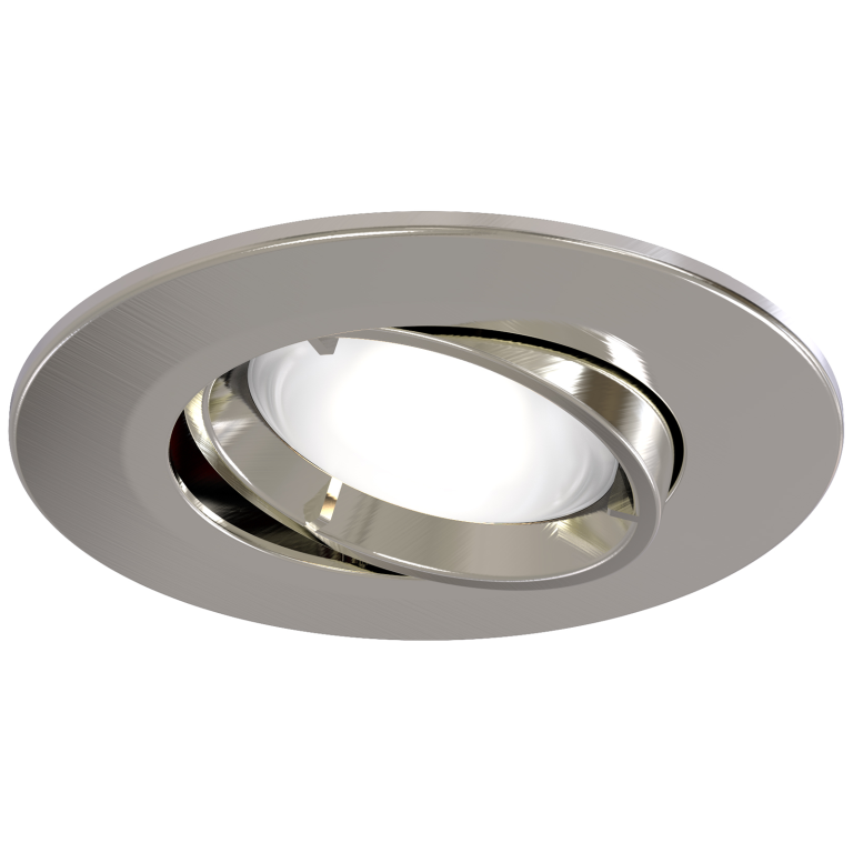 ANSELL AEFRG/SC EDGE GU10 TILTABLE FIRE RATED DOWNLIGHT | BRUSHED CHROME