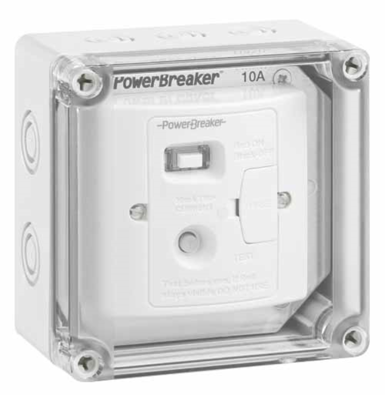 Greenbrook PowerBreaker IP67 Weatherproof RCD Spur Unit 