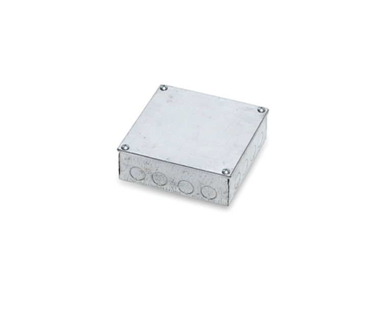 GREENBROOK 662GK GALVANISED STEEL ADAPTABLE BOX WITH KNOCKOUTS | 150MM X 150MM X 50MM