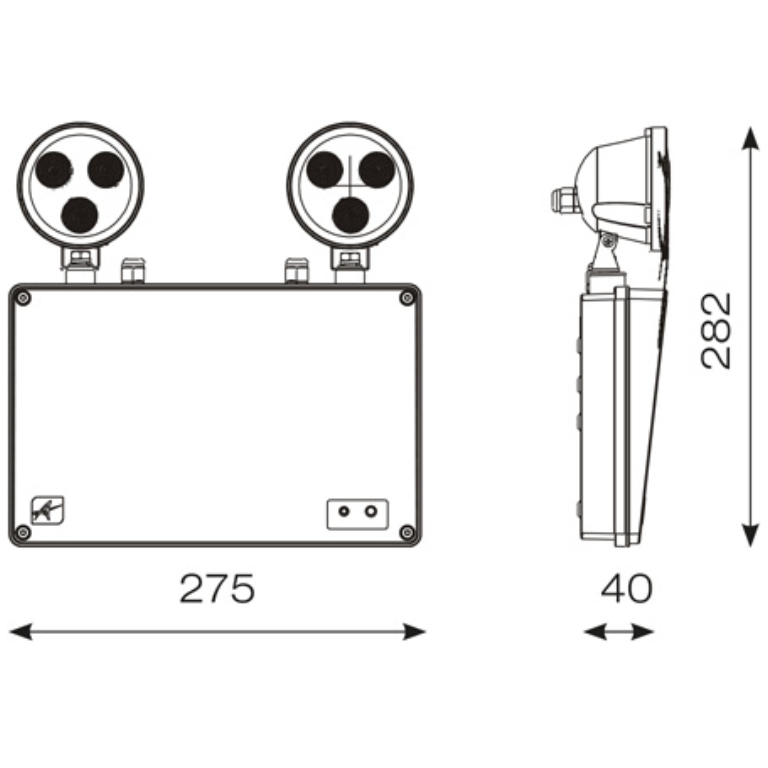 LED TWIN SPOT 3HRNM IP20