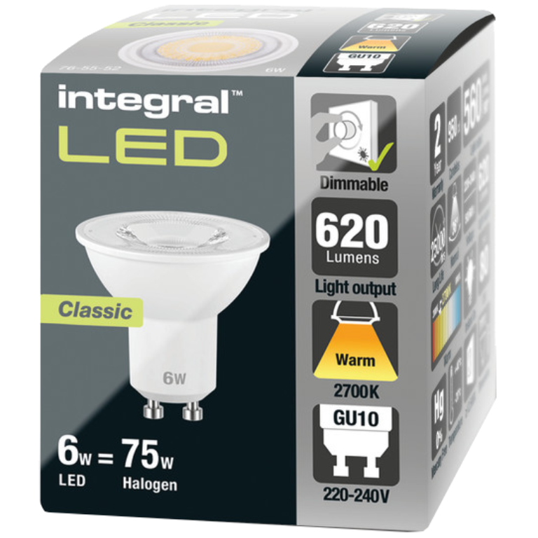 GU10 2700K Dimmable 36DEG Warm White