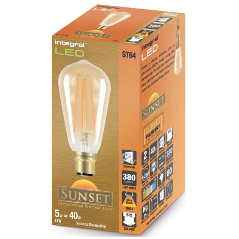 GLS BC Dimmable Vintage 1800K