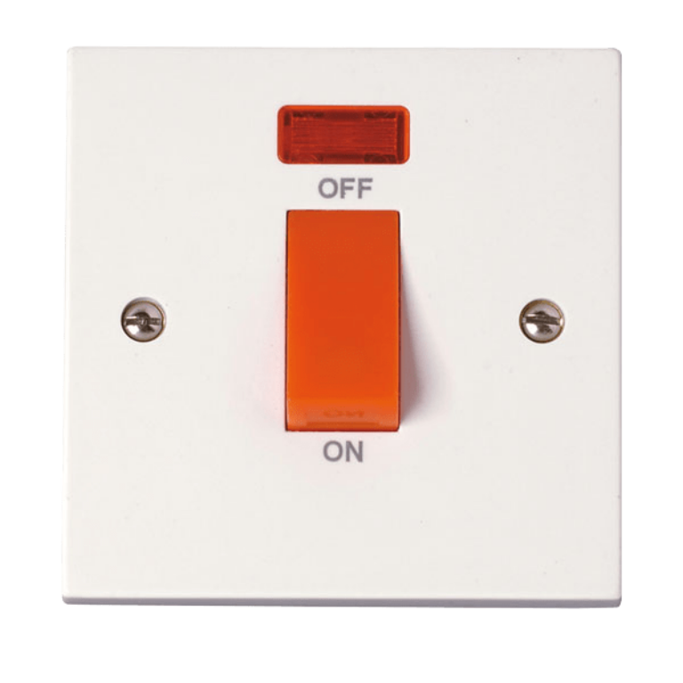 COOKER SWITCH 1G NEON 45