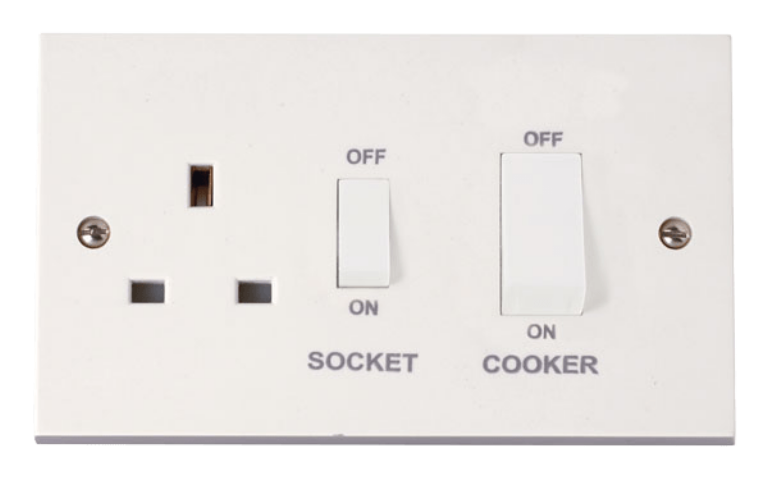 POLAR 45A SWITCH WITH 13A DP SOCKET OUTLET