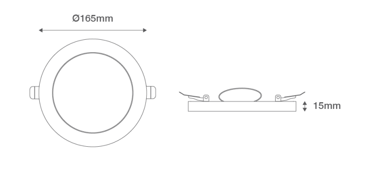 ADAPTABLE DOWNLIGHT 12W WHITE