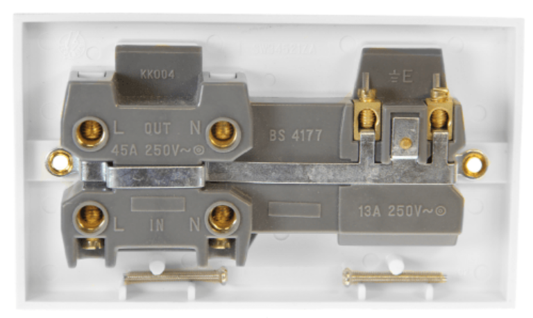 POLAR 45A SWITCH WITH 13A DP SOCKET OUTLET