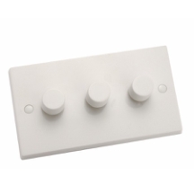 Hamilton 3G 2W 100W Push On/Off LED Dimmer Switch White