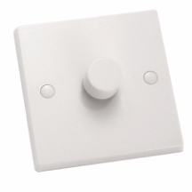 Hamilton 1G 2W 100W Push On/Off LED Dimmer Switch White