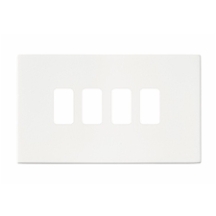 Hartland G2 GRID-IT Matt White Double Plate with 4 GRID-IT Apertures & Grid