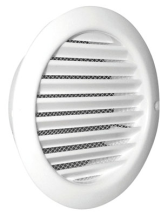 100MM ROUND GRILLE WHITE