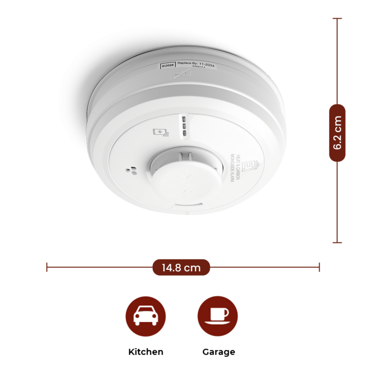 Aico EI3028 Multi-Sensor Fire CO Alarm