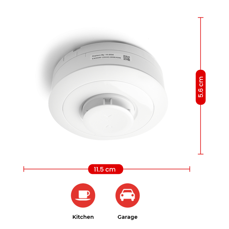 10yr LITHIUM HEAT ALARM