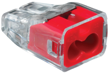 Ideal 32A 2 Way Push In Connector Red (Pack of 100)