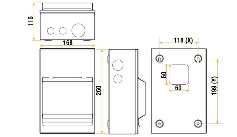 ELUCIAN GUEB563RCD3 3 USABLE WAY 63A RCD MAIN SWITCH GARAGE BOARD CONSUMER UNIT