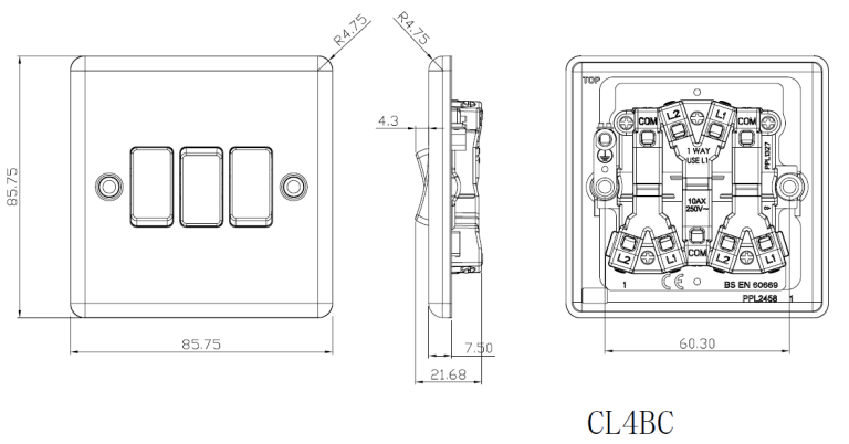 K BRIDGE CL4BC 3G PLATE