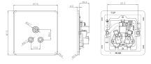 Screwless 5A Unswitched Round Socket - Matt White