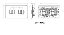 Screwless 10AX 4G 2-Way Switch - Brushed Chrome