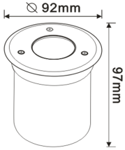 GROUNDLT IP65 LED 3W 3K