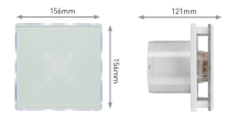 4" BACKLIT FAN TIMER