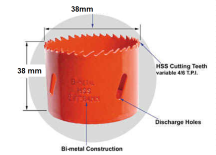 K BRIDGE HS38MM HOLESAW