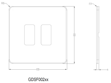 2G GRID PLATE MATT BLK