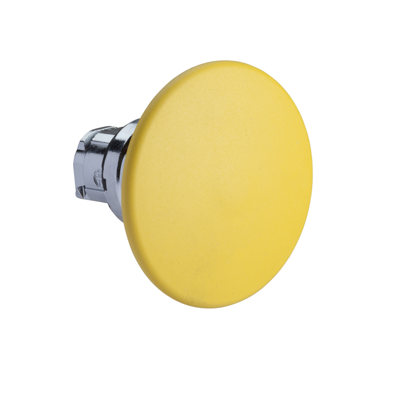 Mushroom Pushbutton Head Yellow