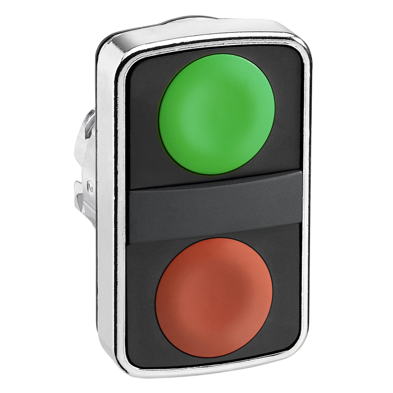 Double Pushbutton Green/Red