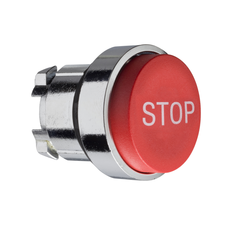 Pushbutton Head Projecting Stop