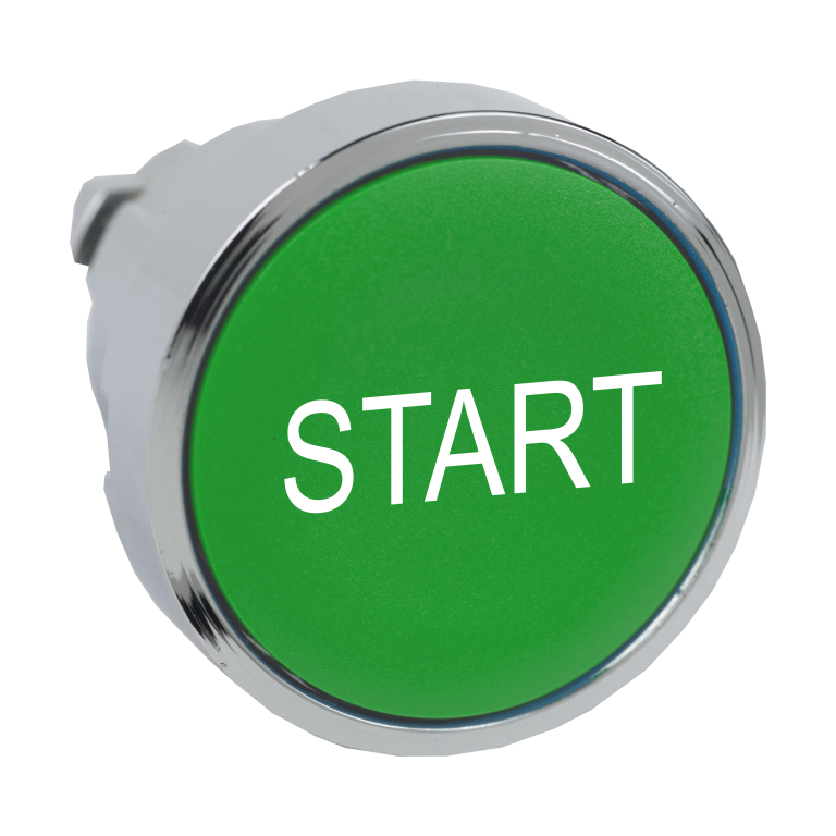 Pushbutton Head Green Marked "START"