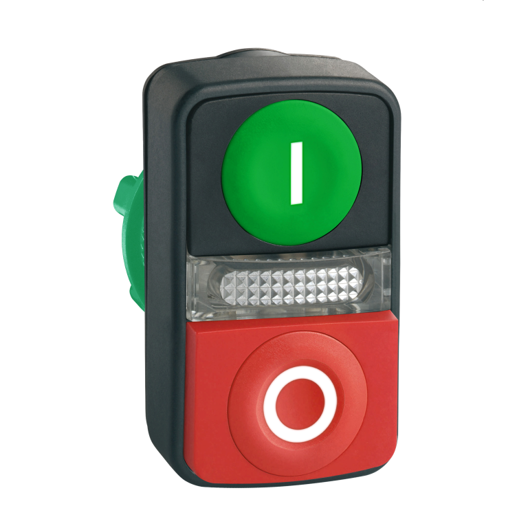 Double Pushbutton Illuminated Green/Red